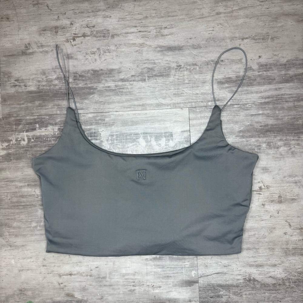 Meshki Charcoal Gray Top size small